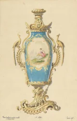 Design for the Base of an Oil Lamp